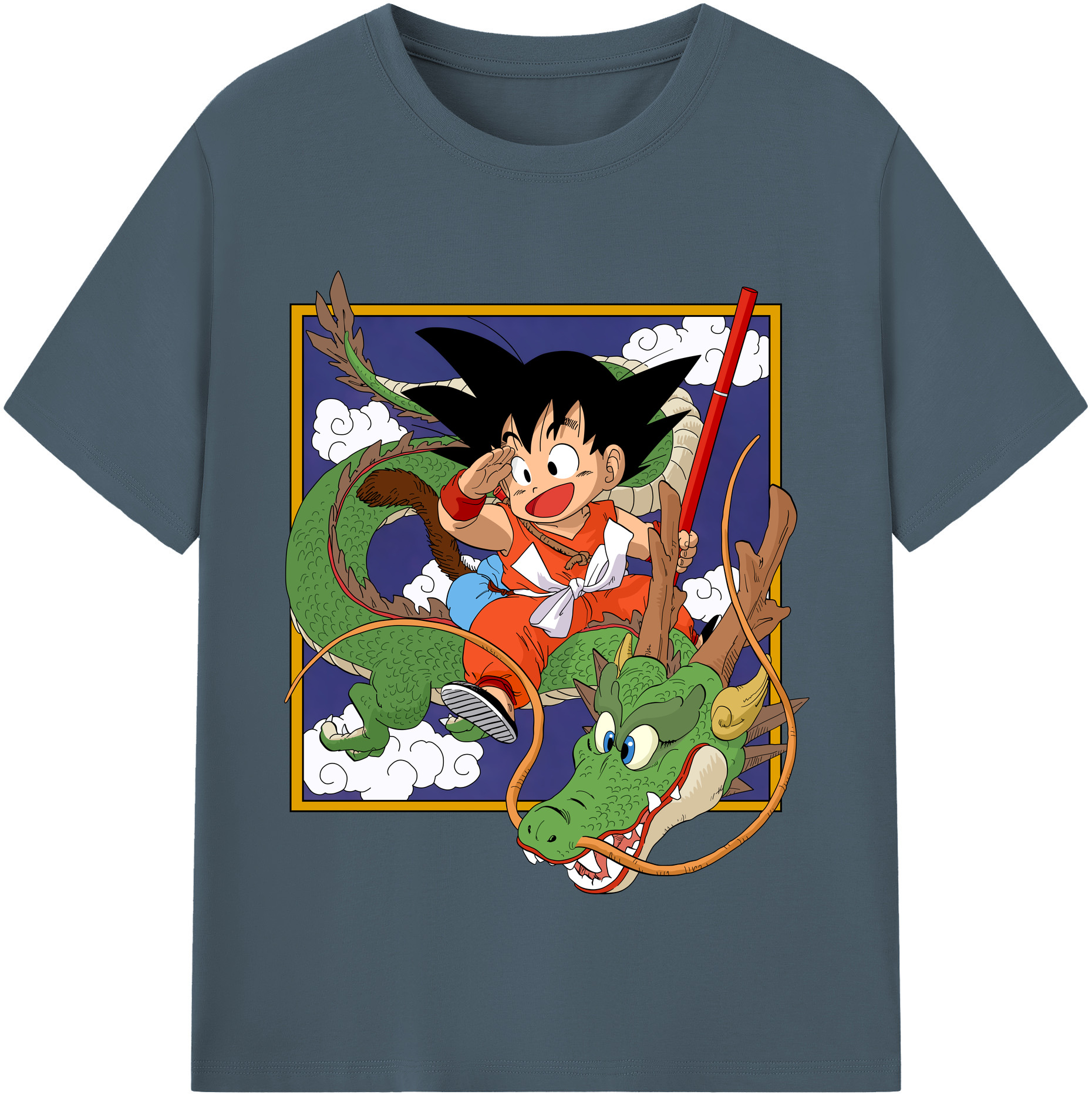 （画像用） ドラゴンボール 孫悟空（そん ごくう）Son Goku カカロット DRAGON BALL Kakarotto 綿100％半袖Tシャツ（フロントプリント）